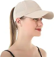 [Coubeau] Women's Quick-Drying Baseball Cap - Adjustable Women's Sports Cap, Running Cap with Ventilation Holes, Fitness Cap, Spring and Summer Baseball Cap is Not Stuffy