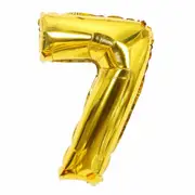 7 40cm Gold Foil Letter Balloons Number Balloon Birthday Wedding Party Decorations