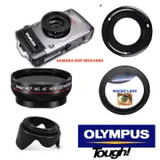 PRO HD WIDE ANGLE LENS + MACRO ATTACHMENT + LENS HOOD FOR OLYMPUS TOUGH TG5 TG4