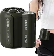 Small Fan - 3 Speeds Personal Hands-Belt Fan | Bladeless Cooling Fan, Handheld Fan, Pocket Fan for Work, Fishing, Travel, Farming, Hiking, Gardening, Camping