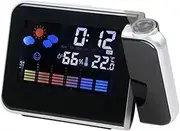 TooToo Smart Digital LED Projection Alarm Clock Temperature Time Projector LCD Display