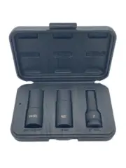 ASCOT 1203D 3 PIECE SET 1/2" DRIVE FLIP IMPACT SOCKET SET