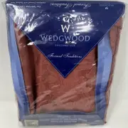 Wedgwood Formal Traditions Brighton Red Claret Damask 68X84 Oval Tablecloth