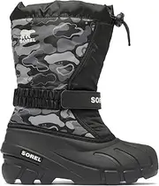[Sorel] Children's Flurry Boot, Black/Quarry, 8 Little Kid