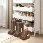 3x Portable Boots Storage Bags Travel Shoe Bags with Top Handle Trendy Versatile