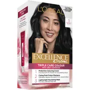 L'Oreal Excellence Creme Hair Colour 1 Black each