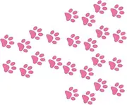 24Pcs Cat Paw Print Car Stickers Cute Vinyl Decals for Auto Body Decoration Weather Resistant Easy to Apply Present for Cat Lovers Car Window Decor