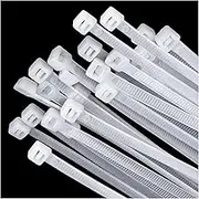 Large zip ties 20 inch white zip ties for outdoor use 100 pcs long cable ties big industrial plastic tie wraps with 60 Pounds tensile