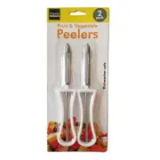 2 Piece Fruit & Vegetable Swivel Blade Peeler Set - Great for Apples, Carrots
