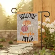 Welcome to Our Pumpkin Patch Garden Flag