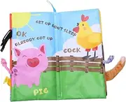 SHOWERORO Early Learning Book Farm Tail Cloth Book High Contrast Toys for Toddlers Baby Toys