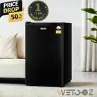 110L Bar Fridge Apartment Freezer Refrigerator Mini Fridge 70W 6 Levels Black