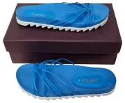 CARVELA Knockout Ladies Blue Strappy Mules Flats Sandals Shoes MRRP £69.00