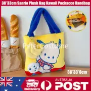 38*33cm Sanrio Plush Bag Kawaii Pochacco Handbag Shoulder Girls Tote Bag Gifts