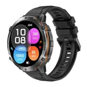 1.73 Inch AMOLED Smartwatch with Calls,100 Days Battery,10 Meters Waterproof,SpO2 Body Monitor,Sleep Monitor,Pedometer,100 Sports Mode Color Black
