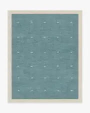 245' x 305' | Machine Washable Runner Rug | Kid & Pet Friendly | Indoor Rug | Luna Soft Teal Rug by goop | Ruggable