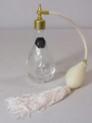 Stuart PERFUME CRYSTAL EMPTY BOTTLE Atomizer Made in Great Britain -GORGEOUS