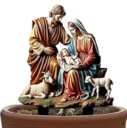 Nativity Yard Stake - Low Cost Nativity Yard Stake, Long Lasting Nativity Yard Stake | Nativity Scene Silhouette Yard Stake, Outdoor Nativity Scenes Shadow Garden Stakes for Yard (22.3x30cm)