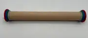Adjustable rolling pin evenly flattens dough to with Removable Rings Four Sizes