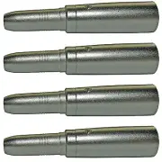 4 pack XLR male to 1/4 TRS jack female mic microphone cord cable adapter plug