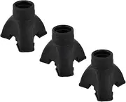 3X Walking Stick End Tripod Cane TIP Self Standing Rubber Non-Slip End Bottom