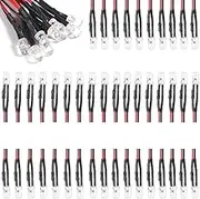 100pcs 12V 5mm Mini Indicator LED Diode Lights 7.9 Inch Pre Wired 5 Colors X 20pcs Assorted Kit White Red Green Blue Yellow