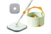 Spin Mop and Bucket Set Floor Scrub Cleaning Brush for Home-Set 1