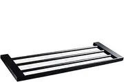 Bathroom Accessories 500mm Black Towel Bar Bathroom Hardware Wall-Mounted Stainless Steel Towel Rack Towel bar