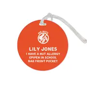 Bag Tag Round - Alert & Emergency