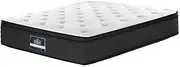Giselle Bedding Queen Mattress Bed Mattresses Innerspring Foam 34cm Thickness, with 7-Zone Pocket Spring System and Breathable Euro Top, 5Yrs Warranty, Medium Firm, White + Grey with Vacuum Packed