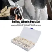 Polishing Buffing Wheels Kit Wool Felt Tool Drill Attachment Pad Set.