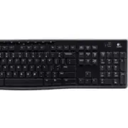 Logitech K270 2.4 GHz Wireless Full Size Keyboard 128-bit AES encryption 24-month battery life Spill resistant Durable