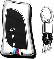 TECART Key Fob Case Cover Fit for Lexus GX ES NX Key fob Keychain Key Housing Key Accessories Protector 3/4 Buttons