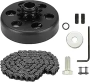 Youxmoto Go Kart Clutch 3/4" Bore 12T with #35 Chain, 12 Tooth Centrifugal Clutch and Chain for Go Kart Mini bike Honda cloned Engines GC160, GC190, GX120, GX140, GX160, GX200-2-6.5hp, 3/4" Shaft