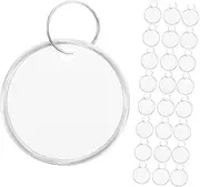 COMNESTBI 200pcs Keychain Tags Round Metal Tags for Car Keys Home Keys Organize Your Life Easy Identification