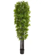 Nearly Natural 7ft Indoor/Outdoor UV-Resistant Bamboo Artificial Tree