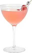 Restaurantware-Vetri 8 Ounce Nick and Nora Glasses, 24 Dishwashable Martini Glasses - No Lead, Vintage Inspired, Clear Glass Cocktail Drinkware, for Hosting Parties, Serve Whiskey, Gin and More