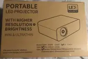 NIB Mini Projector 1080P HD 4500 Lux Portable Video Projector & 120 Inch Screen
