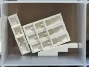 LEGO Parts - White Slope, Curved 4 x 1 - No 61678 - QTY 5