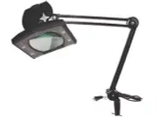 Tritan 9 Watt LED Rectangular 3 Diopter Magnifier Lamp W/ Clamp Bracket NEW!