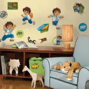 Go Diego Go Rescue Wall Stickers 36 pcs Children Room Decor Wall Decals NEW