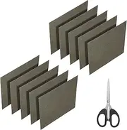 uxcell Waveguide Cover, 6"x6"x0.006" Mica Sheet, Mica Plates High Temperature 1050℃ Microwave Oven Repair Parts with Scissor for Microwave Oven, 10 Pack