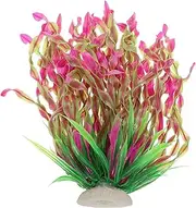 GALPADA Aquarium Artificial Plastic Plants: Lifelike Water Plant Ornaments Fake Aquatic Grass for Home Office Fish Tank Decoration