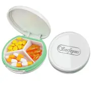 Small Pill Box - 3 Compartments Portable Pill Box for Purse Pocket, Compact M...