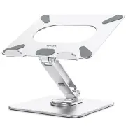 LSX7 Laptop Stand with 360° Rotating Base Ergonomic Adjustable Notebook Stand...