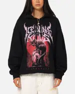 [ICE NINE KILLS] Ice Nine Kills Cat Tombstone Hoodie Black - Size M M Black