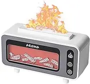 Humidifiers For Bedroom, Aromatherapy Diffuser, USB Quiet Humidifier, 200ml Capacity, Fireplace Fire Effect, Ideal For Bathroom, Yoga, Basement, Spa, Car, Tent, 8.27x3.15x4.65 In