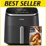 6-Quart Air Fryer with Advanced TurboBlaze Tech & Temperature Control 90-450°F