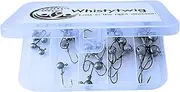 Whistytwig Premium Jig Heads for Fishing - Set Jig Head Hooks Sinkers - Ideal for Soft Plastic Lures - Essential Fishing Equipment for Fishing Lures - Compact Tackle Box