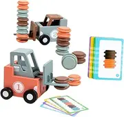 Abaodam 1Set Construction Vehicle of Forklift Model for Educational Engineering Car for Early Learning Family Interaction Safe Lightweight and Design